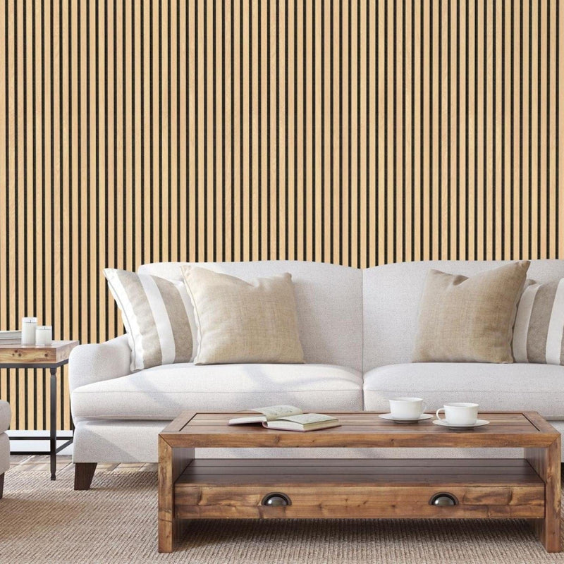 Posh Oak Acoustic Slat Wood Wall Panels