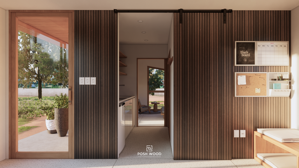 Aesthetic smart home with Posh Wood panels