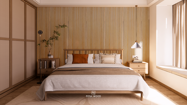 Bedroom with Posh Wood panels to increase home resale value