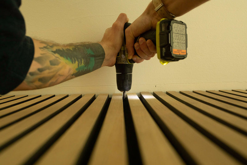 Installing Acoustic Wood Panels