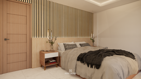 New bedroom aesthetics with Posh Wood panels