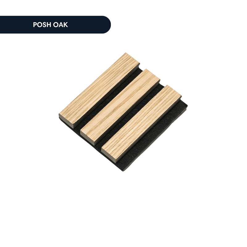 Posh Acoustic Slat Wood Wall Panels Custom Sample Box
